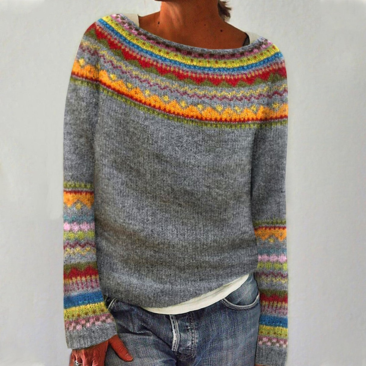 WINTA™ | ELEGANT WOMEN'S FAIR ISLE KNIT SWEATER