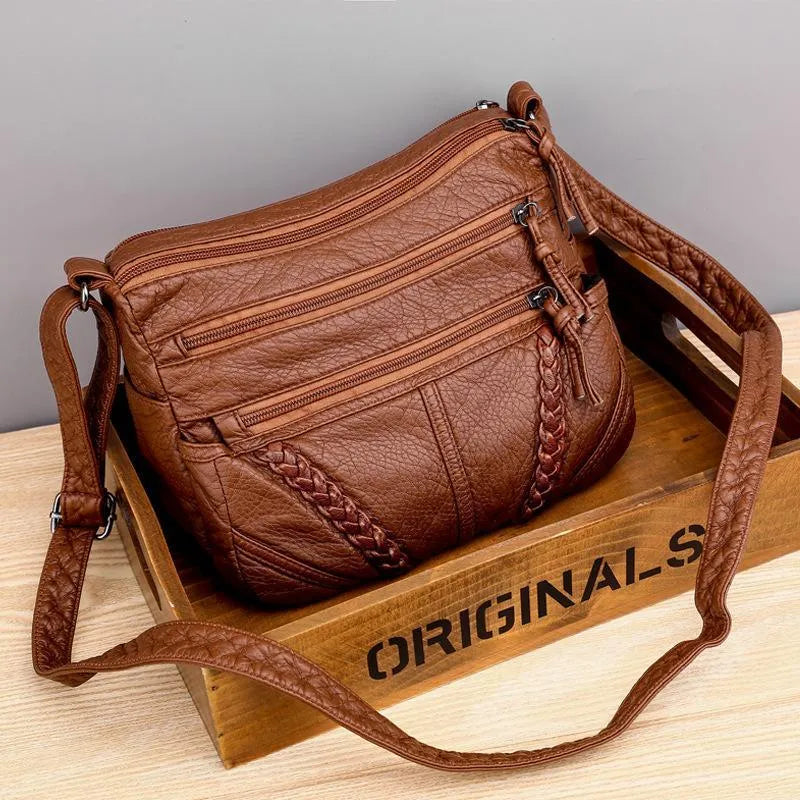 TERRA™ | VINTAGE SOFT LEATHER SHOULDER BAG
