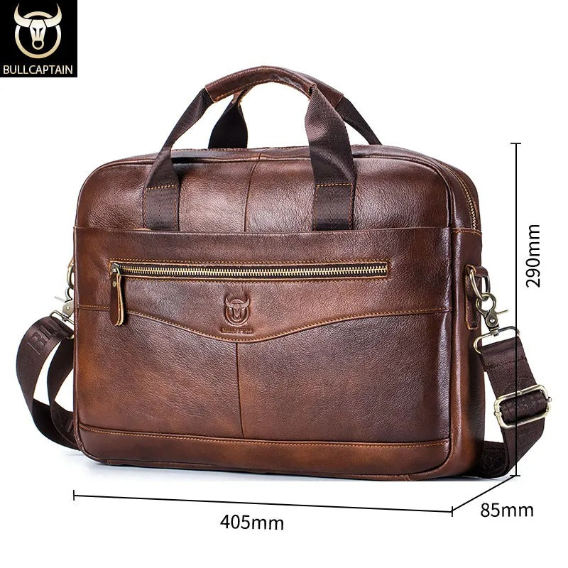 Captain | Leather Messenger Bag for Business