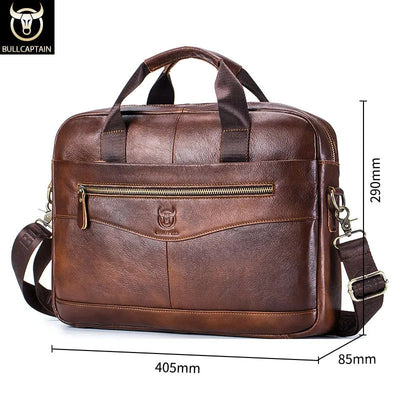 Captain | Leather Messenger Bag for Business