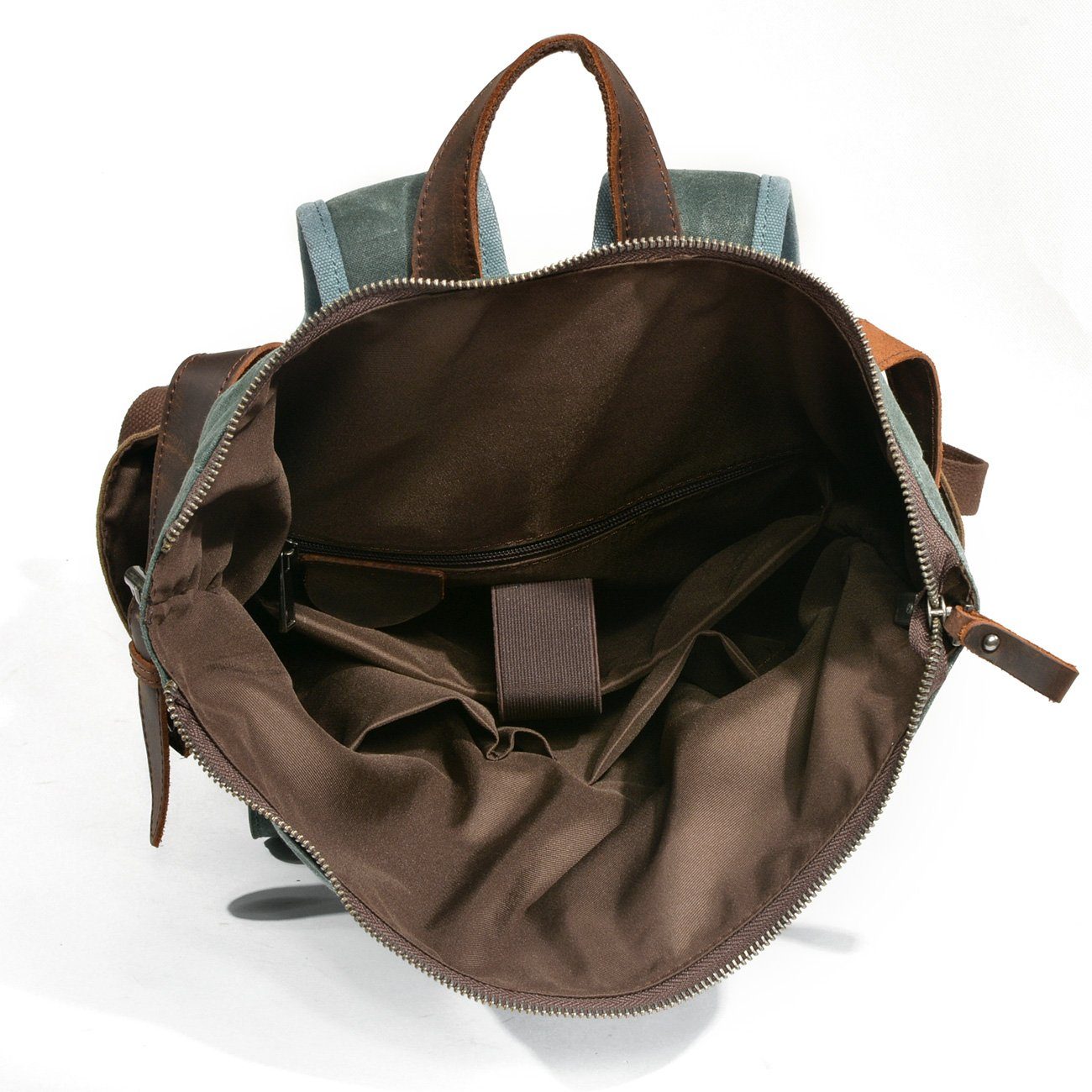 Wax Coated Canvas Roll Top Backpack | Marseille
